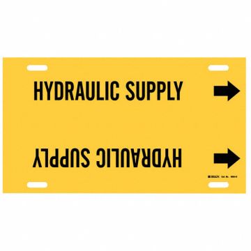 Pipe Mrkr Hydraulic Supply 10in H 32in W