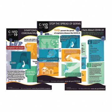 COVID-19 Safety Poster 22 in Plastic
