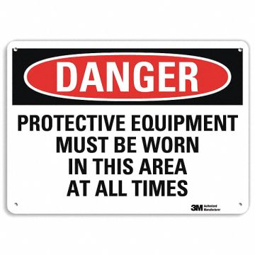 Safety Sign 10 x7 Aluminum