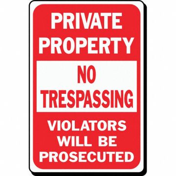 Sign Private Property No Trespassing HD