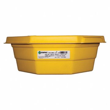 Spill Tray Yellow 7.5 gal. HDPE