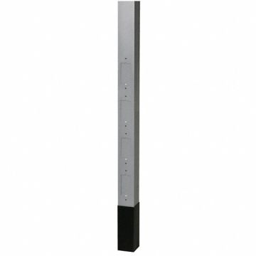 Service Pole Gray 10 ft 2 L 2.13 W