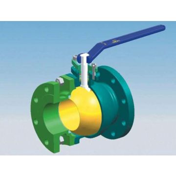 Valve, Ball, 2PC Floating, 1 1/4", 600#, FLANGED RF, FB, WCB/F316/PTFE, Lever Op.