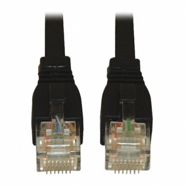 Cat6(a) Cable Snagless 10G Black 7ft