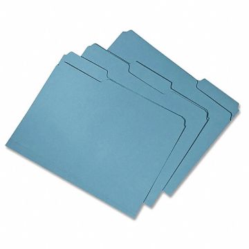 Folder Letter 1/3 Cut Rcycld Blue PK100