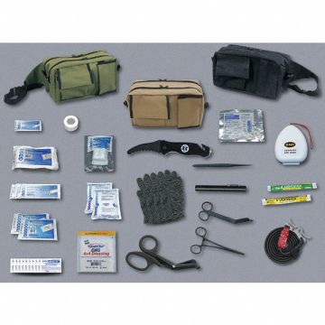 Emrgncy Medical Kit 42 Components Brn