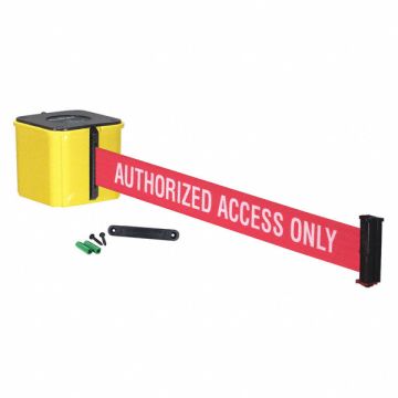 Retractable Belt Barrier Yellow 25 ft
