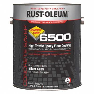 6500 Epoxy Floor Coating Silver Gray 1G