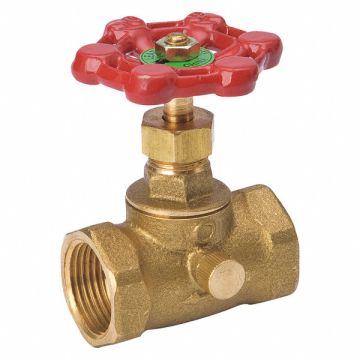 Stop and Waste Valve Brass IPS 3/4 in.
