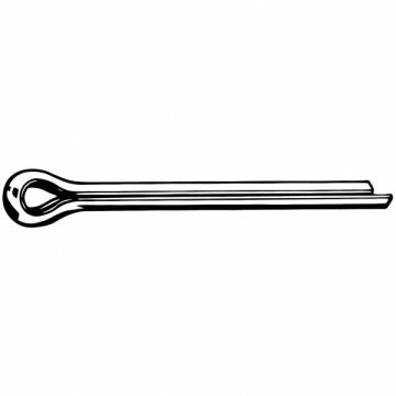 Cotter Pin Steel Zinc Plated 6.3mm PK100