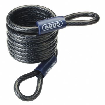 Coiled Security Cable Black