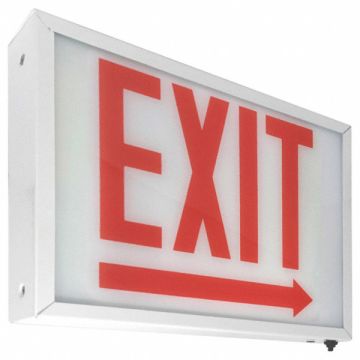 Exit Sign LED Red Letter Color 1 Face