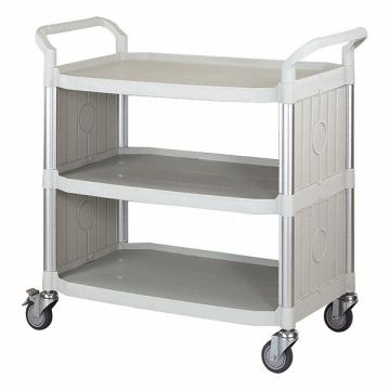Enclosed Cart Poly Off-White 400 lb.