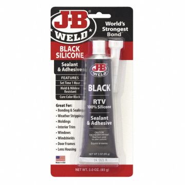 Adhesive Sealant 3 oz. Tube Black