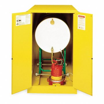 Flammable Cabinet Horizontal 55 gal YLW