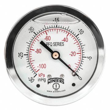 Qual Ss/Br Gauge 2.5 1/4Cb 30Hg Vac/Kpa