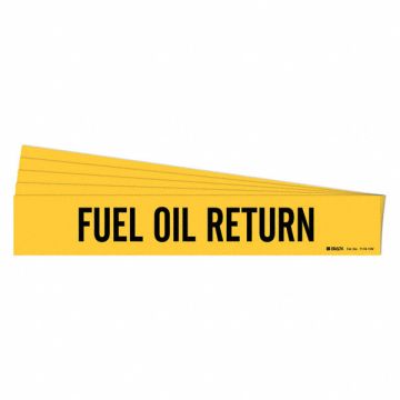 Pipe Marker Black Fuel Oil Return PK5