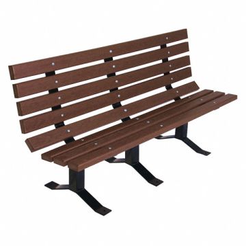 Outdoor Bench 72 in L Brown RCYCLD
