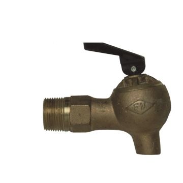 Brass Control Flow Lab Safety Faucet, 3/4-in NPT Bung