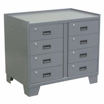 Drawer Cabinet 33 H 36 W Gray