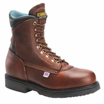 8 Work Boot 10-1/2 D Brown Steel PR