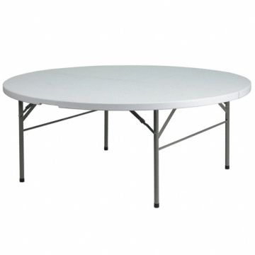 Wh 72Rnd Plastic Bi-Fold Table