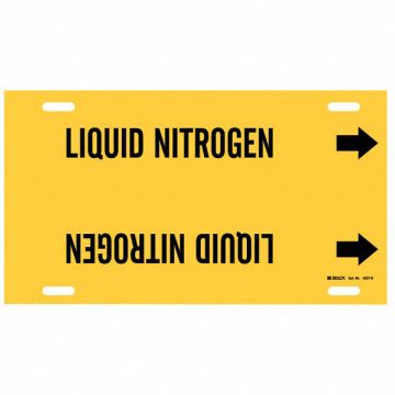 Pipe Markr Liquid Nitrogen 10in H 32in W
