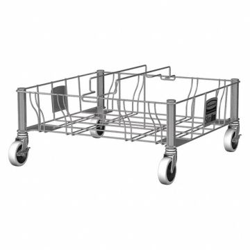 Container Dolly 200 lb Double 9 H Gray