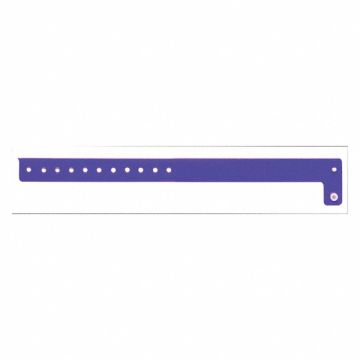 ID Wristband Vinyl L-Shaped Purple PK500