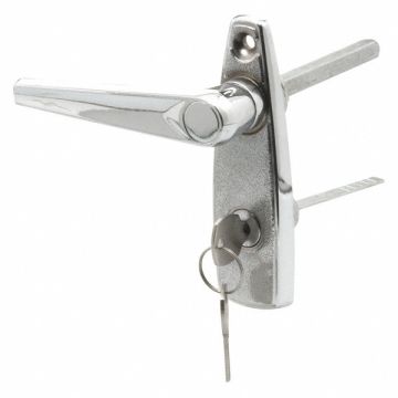 Handle and Locking Unit Chrome Silver