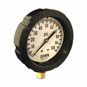 Pressure Gauge 2-1/2 Dial Size Bottom