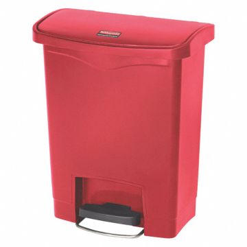 J2232 Wastebasket Rectangular 8 gal Red