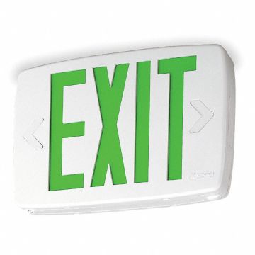 Exit Sign w/ Bttry Backup 0.71W Green