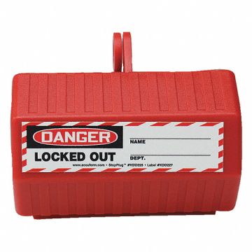 Plug Lockout Red 2-1/4 L