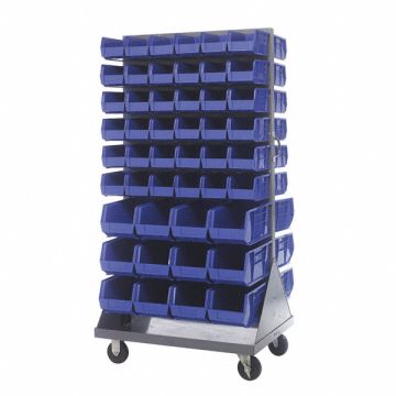 Mobile Louvered Floor Rack 72 H