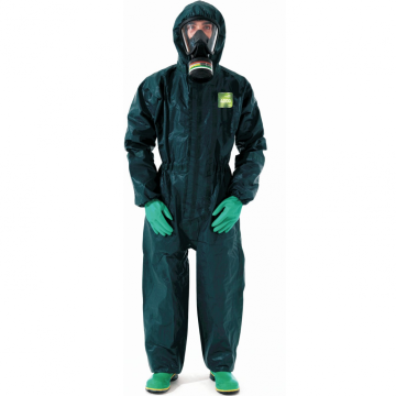 Coverall With Hood, Std, Green, M