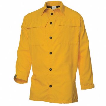 Wildland Fire Shirt M Yellow Button