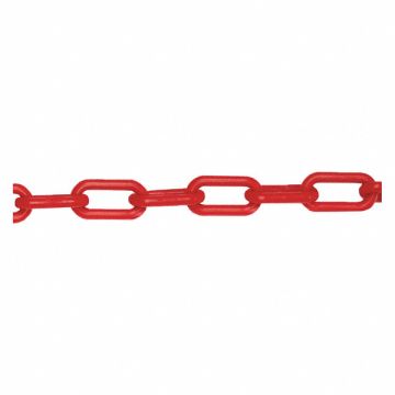 J1048 Plastic Chain 2 in x 500 ft L Red
