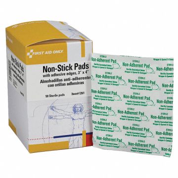 Nonstick Pad Sterile 4in L x 3in W PK50