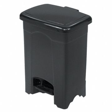 Wastebasket Rectangular 4 gal Black