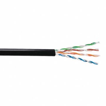 Data Cable Cat 5e 24 AWG 1000ft Black