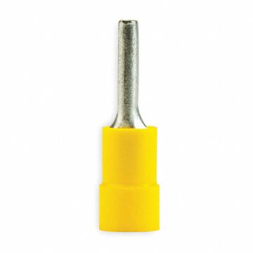 Pin Terminal Yellow Butted 12-10 PK50