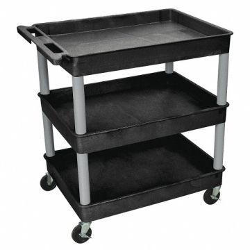 Utility Cart 400 lb Load Cap. 3 Shelves