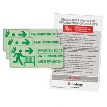 Infant Evacuation Signage Kit