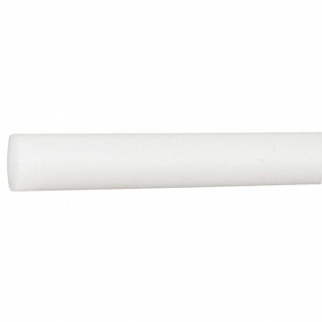 PlasticRod Polypropyl 1/4 Dia 8ftL White