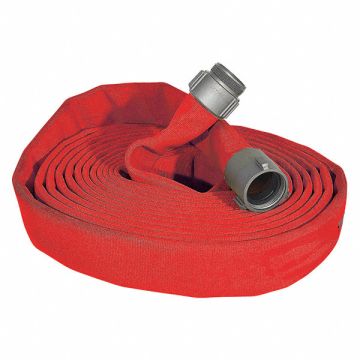 Fire Hose 50 ft Red Polyester