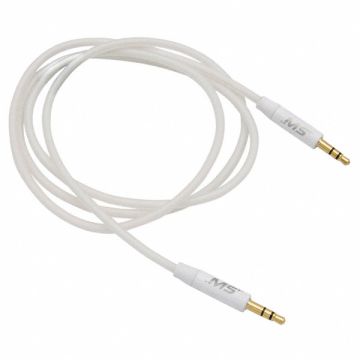 Stereo Audio Cable Plastic 5.40 H White