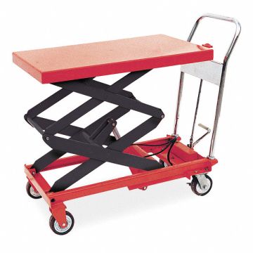 Scissor Lift Cart 800 lb Steel Fixed