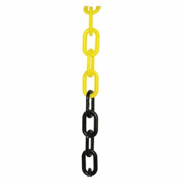 K6949 Plastic Chain 2 In x 100 ft Black/Yellow