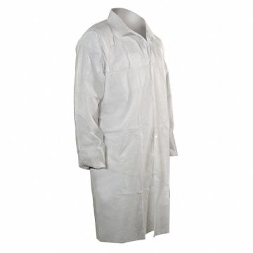 Lab Coat White Snaps 4XL PK25